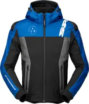 Spidi Warrior Motorcycle Hoodie, black-blue, Size 3XL for Men Black Blue