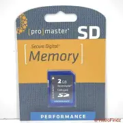 ProMaster Performance 2GB SD Camera Memory Card - New/Sealed