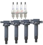 Set 4 Ignition Coil 4 Spark Plugs Fit 04-06 Scion xA xB 00-05 Toyota Echo 1.5 L4 (for: Toyota)