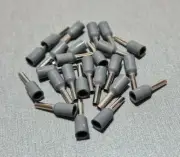 25/50/100Pcs E1006 18AWG 1mm² GREY Insulated Ferrule Bootlace Terminals Crimp