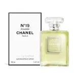 【CHANEL 香奈兒】N°19 香水輕盈迴旋版(100ML-國際航空版)