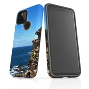 For Google Pixel 4a 5G Case Armour Protective Cover Ocean Cliffs