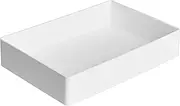 Amazon Basics Plastic Desk Organizer - Accessory Tray, White