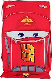 [Ruz] Pixar Cars Lightning McQueen Shape 16 inch Large School Backpack, Red, Classic