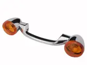 HARLEY Chrome Revox Turn Signal Bar with Lamps fits 2000-2017 FLST, 1999-UP FLT