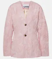 [Ganni] Ganni Jacquard blazer AU 12 pink