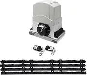Lockmaster Sliding Gate Opener, Electric Home Security Door Lock, 1200kg 4m Rails 2 Remotes 450w Motor Automatic IP44 Water-resistant Covers Rolling Garage