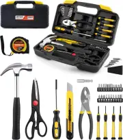 40-Piece Tool Set - General Household Hand Tool Kit with Plastic Toolbox Storage