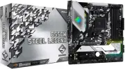 ASRock AMD Ryzen 5000 Series Micro ATX Motherboard B550M Steel Legend