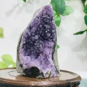 406g Natural Amethyst Geode Mineral Specimen Crystal Quartz Energy Decoration