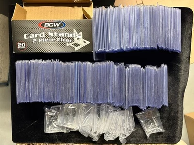 300+ Ultra Pro Top Loaders + Trading Card Stands - Various sizes - 35pt -130pt