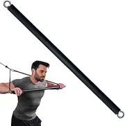Non-Detachable LAT Pull Down Cable Attachments for Gym, LAT Pulldown Straight Bar, Resistance Band Attachment for Weightlifting Workout