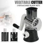3in1 Multi-function Food Vegetable Manual Rotary Drum Grater Chopper Slicer Tool