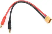 XT60 Male Connector 4mm Banana Plug Adapter Cable 12AWG Lightweight Flexible RC Model Charger Connection