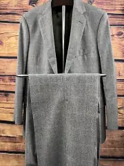 Brooks Brothers X Thom Browne Suit By Southwick Light Gray Size 39R Blue Plaid