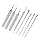 8Pcs Acne Tools Extractor Kit Pimple Popper Blackhead Remover Stainless Stee FTD