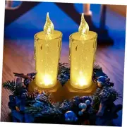 Halloween Candles Lights, Fake Candles 2PCS LED Flameless Candle Lights USB