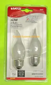 2-Pack 43 Frost Night Light Bulb 60 Equiv E26 Base Turn Tip