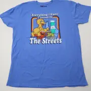 Sesame Street THE STREETS Cookie Monster Big Bird Elmo T-Shirt Mens XL New