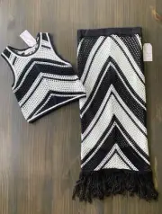 Willow & Wind 2 Piece Womens Size Medium Tank Top And Skirt Set