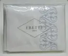 Frette Ornate Medallion Embroidery Bath Sheet Milk/Light Sky Blue Luxury Towel