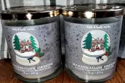 *Two(2)*B&BW/White Barn Single Wick MARSHMALLOW FIRESIDE 8 Oz Ea. Candles
