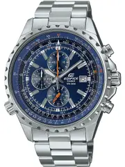 Casio Edifice Chronograph EF-527D-2AVUEF Blue Dial Grey Stainless Steel Mens Watch