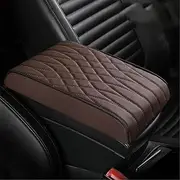 Armrest Storage Box Memory Cotton Armrest Booster Pad Protective Cover General Purpose Car Booster(Coffee color)