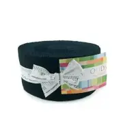 Quilting Patchwork Fabric Moda Jelly Roll Bella Black Quilt Strips 2.5 Inch