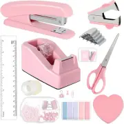 Mini Office Supply Kit, Mini Desktop Office Stationery Includes Stapler, Mini...