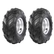 2Pack 16X8-7" Tyre 4 Stud Wheel Rim 125 150cc Quad Bike ATV Buggy Go kart Mower