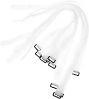Totority 10pcs Goal Straps Carpet Binding Strap Fastener Hook Strap Hook Loop Strap Soccer Net Fastener Cable Management Strap Loop and Hook Fixing Strap Cable Tie Fastener Polyester White
