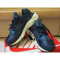 在飛比找蝦皮購物優惠-【NIKE】休閒鞋 Air Huarache  藍色 迷彩 