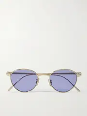 [Loewe] Loewe - Round-frame Gold-tone Sunglasses - One size One size Gold