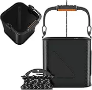 Fishing Bucket for Fish,Large Capacity Bait Bucket - Waterproof Angler Bait Storage 11L, Angling Container for Camping Hiking Outdoor Activities