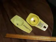 Vintage plastic egg separators, with advertising - 2 in lot
