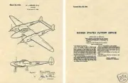Lockheed P-38 PLANE US Patent Art Print READY TO FRAME Hibbard P38 Lightning
