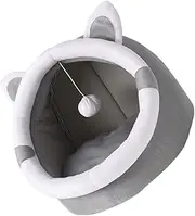 PENIKOKO 1pc Semi Enclosed Cat Bed Warm Pet Nest for Cats and Dogs Non Slip Base Windproof Design Indoor Sleeping for Pets Charming and Comfortable Home