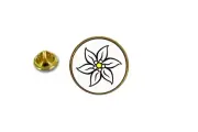 pins pin's badge metal lapel hat button edelweiss