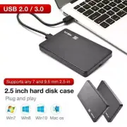 USB 3.0/2.0 2.5" SATA HDD SSD Hard Drive Disk External Enclosure Case Portable
