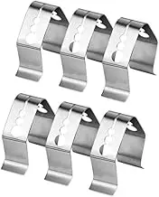 Grill Probe Clip Holder | Barbecue Universal Probe Holder - Three Hole Probe Clip Brackets for Ambient Thermometer Temperature Readings Grill Ovens Universal A Style Meat (6 pcs)