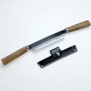 Azuma Shusaku Two-handed Bark PeelerStraight Blade 150mm White Stee From Japan