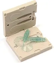 FatFish Т94-2С Bait Mold Soft Plastiс Lure Making Injection Mold for Do-It Fishing Lures 3"