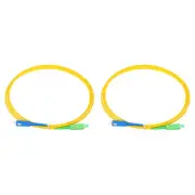 2 Pack 2M/6.56Ft Single-mode Simplex Fiber Optic Patch Cable SC/UPC-SC/APC