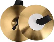 DRESSOOS 1 Pair Boys and Girls Metal Hand Cymbals 8 Inches Mini Cymbals for School Band Construction Bright Sound for Performance