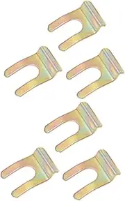 6pcs U Shaped Metal Clamps for Brake Line Fixing Heavy Duty Sliding Fastener Clips for Automotive Repair Compatibility with Car Oil Pipes Durable and Corrosion Resistant Design