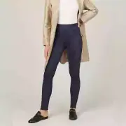 NWT Spanx Navy Faux Suede Leggings