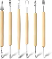 6Pc Clay Tools Kit, Pottery & Sculpting Tools for Carving, Ceramics, DIY