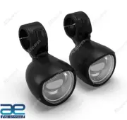 Black Led Fog Light Set For Royal Enfield Super Meteor Shotgun 650 KXA00075 GEc