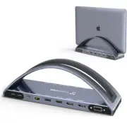 TobenONE USB C Docking Station Dual Monitor for MacBook Pro/Air - USB C HDMI